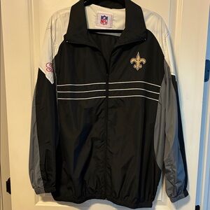 NFL Black and Silver Windbreaker Jacket